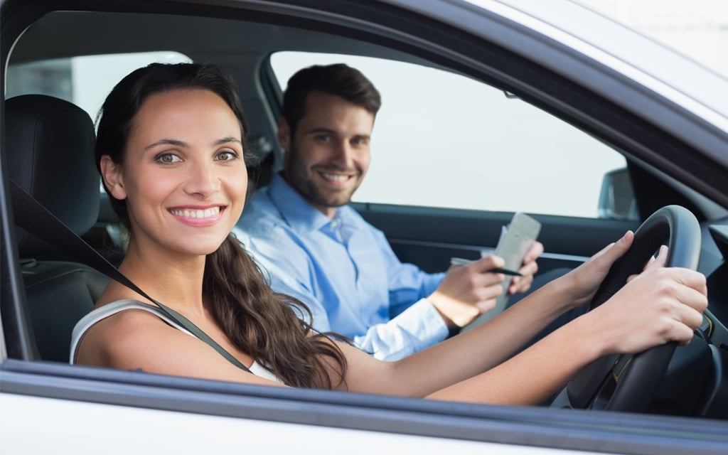 Summer driving lesson